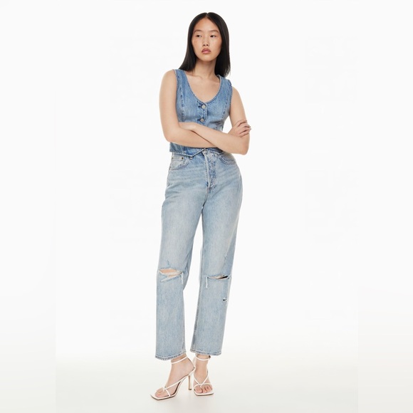 NWOT Aritzia Denim Forum The Joni High Rise Loose 29L Jeans Women’s Size 25 - Picture 1 of 11